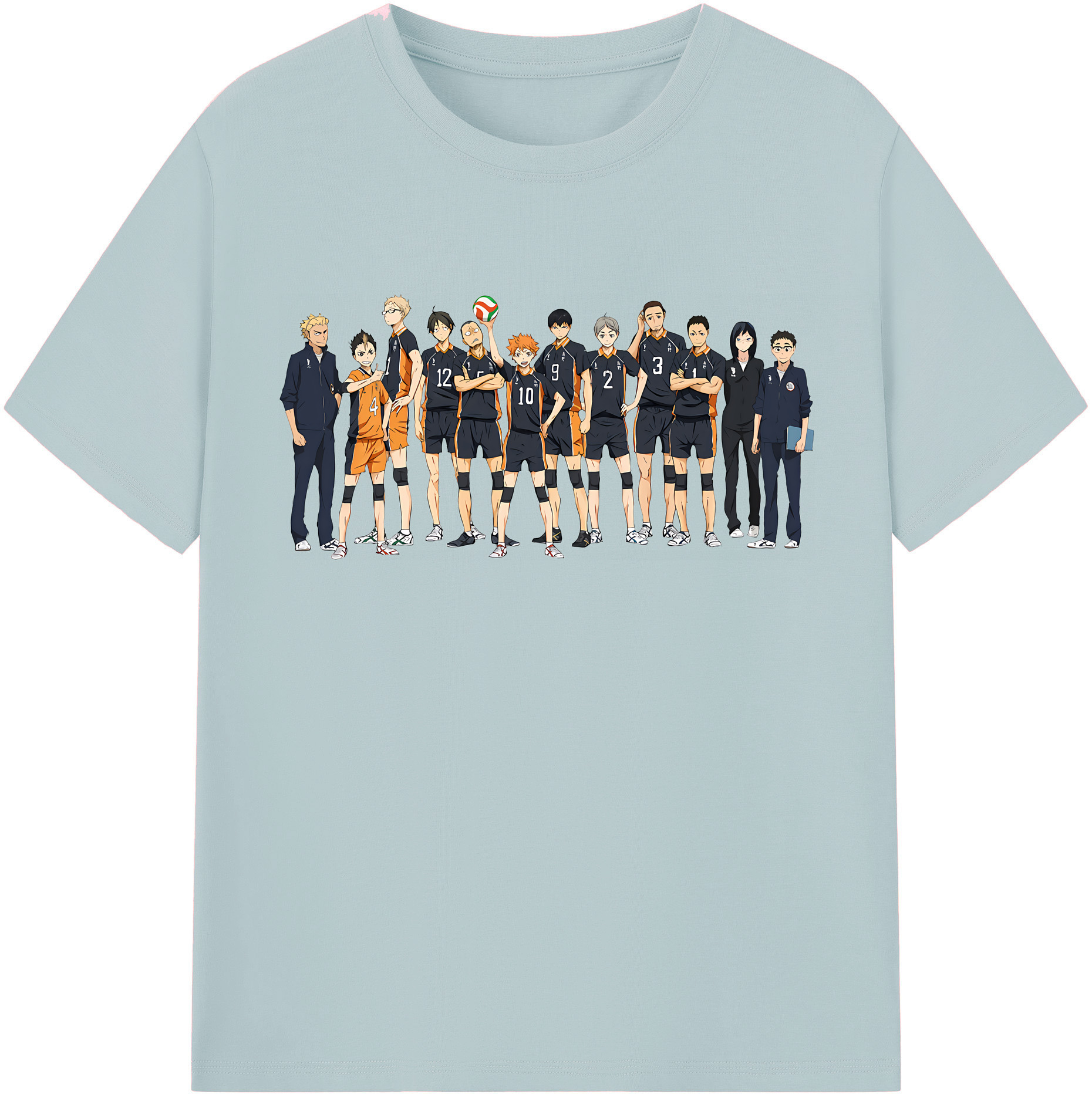（画像用） ハイキュー!! Haikyu!! 綿100％半袖Tシャツ（フロントプリント）